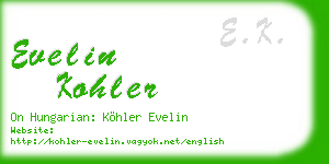 evelin kohler business card